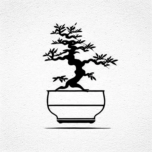 Bonsai Tree Fineline Tattoo | TikTok