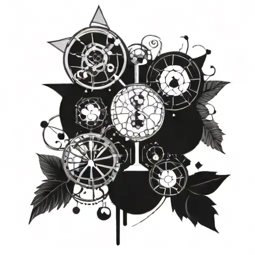 harmony of chemistry and genetics tattoo design idea