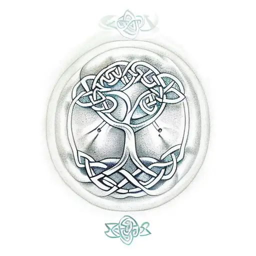 Celtic tree of life tattoo design idea
