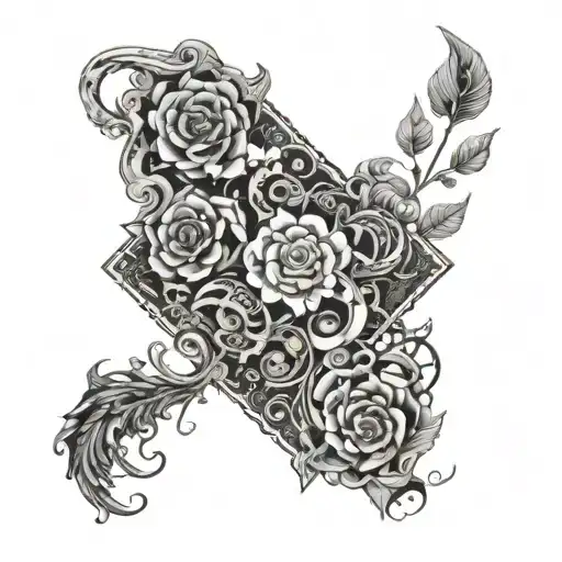 Associated with creativity, full of energy and joy, the background is gloomy tattoo design idea