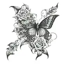 Associated with creativity, full of energy and joy, the background is gloomy tattoo design idea