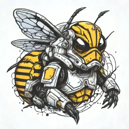 stormtrooper as a wasp  tattoo design idea