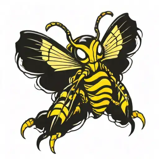 Venom as a wasp hornet tattoo design idea