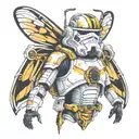 stormtrooper as a wasp  tattoo design idea