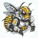 stormtrooper as a wasp  tattoo design idea