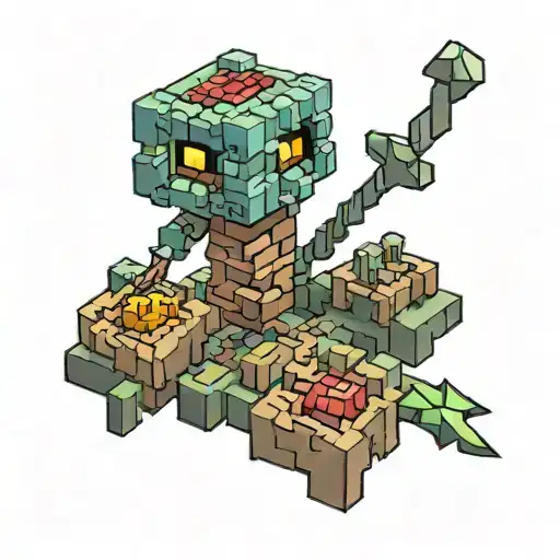 Minecraft end poem written tattoo design idea
