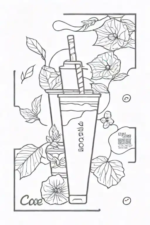 2d cocolate bar tattoo design idea