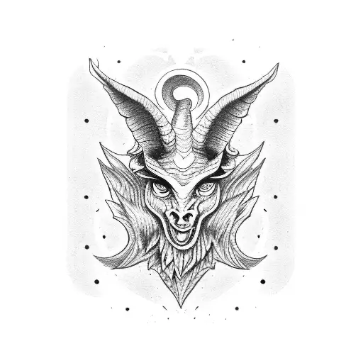 Baphomet  tattoo design idea