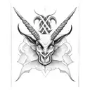 Baphomet  tattoo design idea