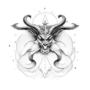 Baphomet  tattoo design idea