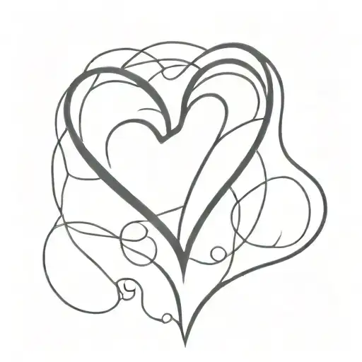 protect my heart shaped vinyl record tattoo design idea
