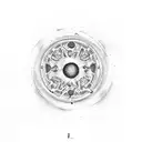 blue tattoo design idea