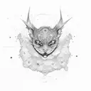 blue tattoo design idea