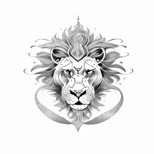 sigitarius taurus lion zodiac tattoo design idea