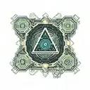 chip space surrounded tattoo design idea