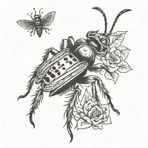 scared of bugs that bite, being alone at night, heights. not afraid to die tattoo design idea