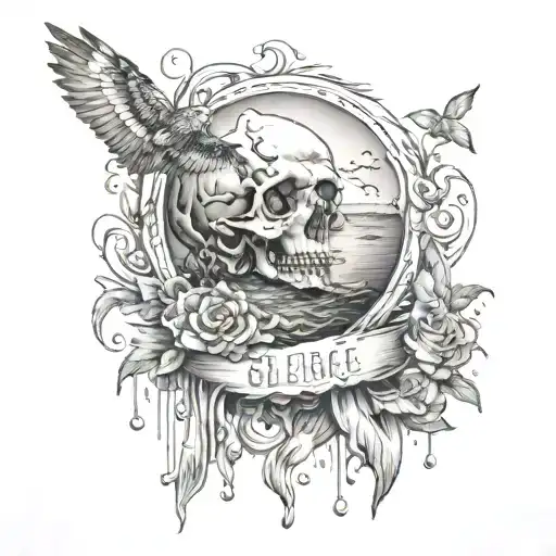 Don't forget where you belong tattoo design idea