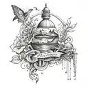 Don't forget where you belong tattoo design idea