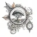 Don't forget where you belong tattoo design idea