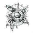 Don't forget where you belong tattoo design idea