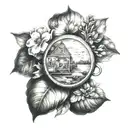 Don't forget where you belong tattoo design idea
