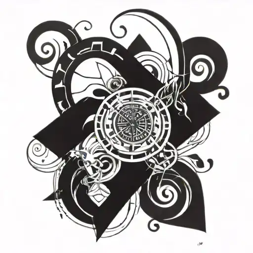 memento mori tattoo design idea