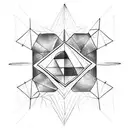 3 triangles tattoo design idea