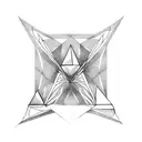 3 triangles tattoo design idea