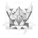 3 triangles tattoo design idea