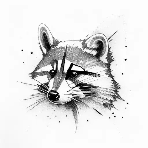 rocket racoon tattoo design idea
