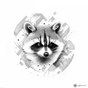 rocket racoon tattoo design idea