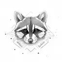 rocket racoon tattoo design idea