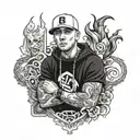 eminem tattoo design idea