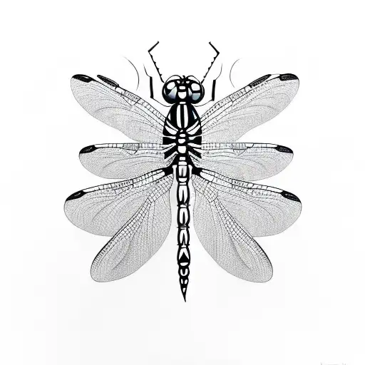 Dragonfly tattoo design idea