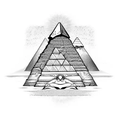 the pyramids of Giza, Scarab tattoo design idea
