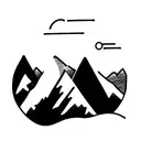 Teton mountains tattoo design idea
