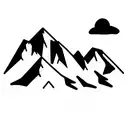 Teton mountains tattoo design idea