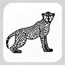 cheetah tattoo design idea