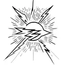 lightning bolt tattoo design idea