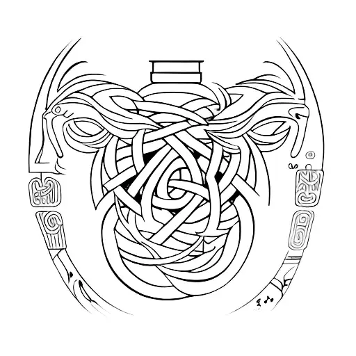 stoic 4 virtues  tattoo design idea
