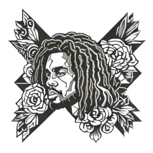 j cole inspired  tattoo design idea