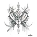 create a tattoo that is an armor, reminiscent of the Nordic medieval style in leather used on the right arm tattoo design idea