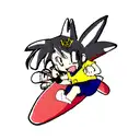 cartoon collage  tattoo design idea