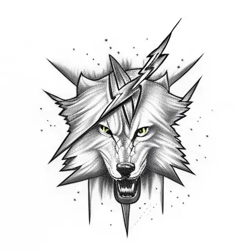 Lightning Bolt tattoo design idea