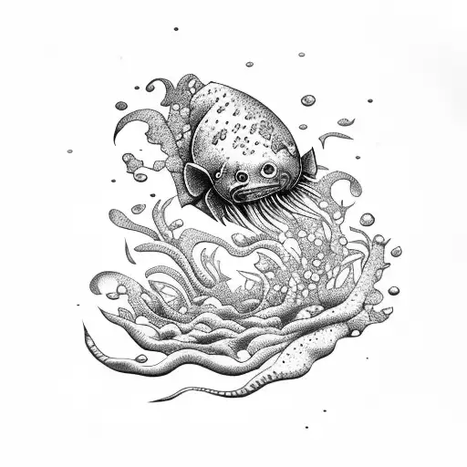 seaweed  tattoo design idea