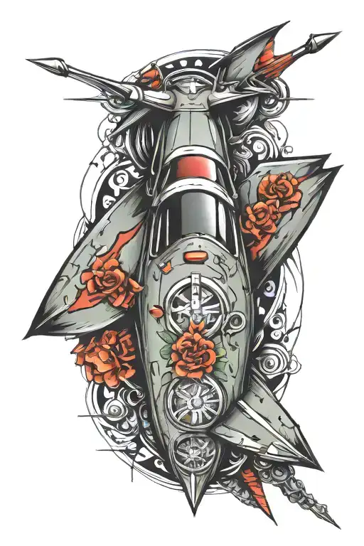 Corvette tattoo design idea