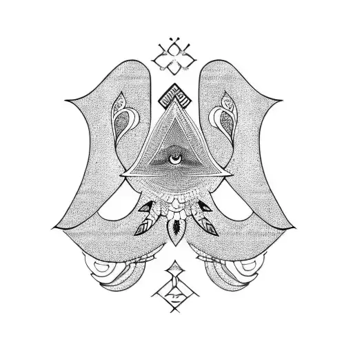 Hamsa Symbol tattoo design idea