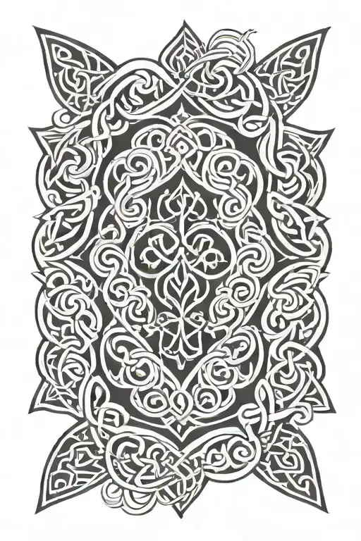 celtic pattern tattoo inspired tattoo design idea