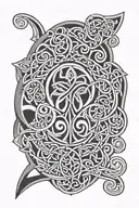 celtic pattern tattoo inspired tattoo design idea