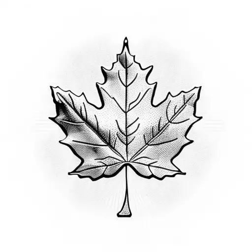 Maple Leaf tattoo design idea